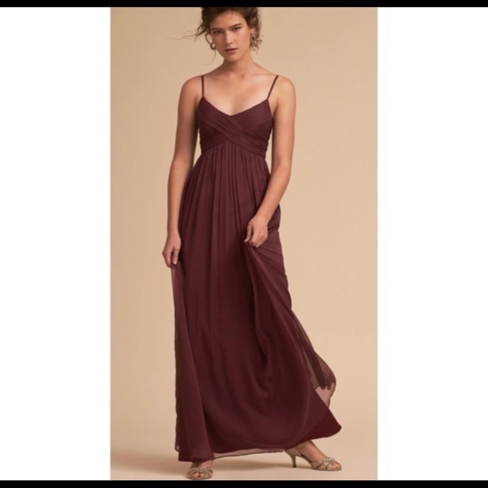BHLDN Brigitte Dress, Plum, Medium